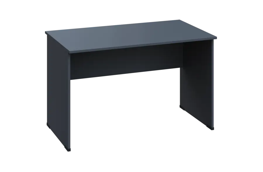 EPL 27 - 12 stůl kancelářský, dřevěná podnož, deska 25 mm, široký 1200 mm, antracit